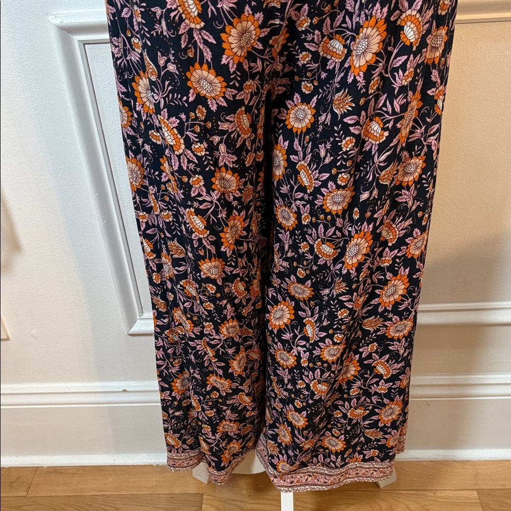 Arnhem Primrose Floral Open Back Jumpsuit AU 16‎ US 12 Boho Wide Leg - Picture 11 of 13